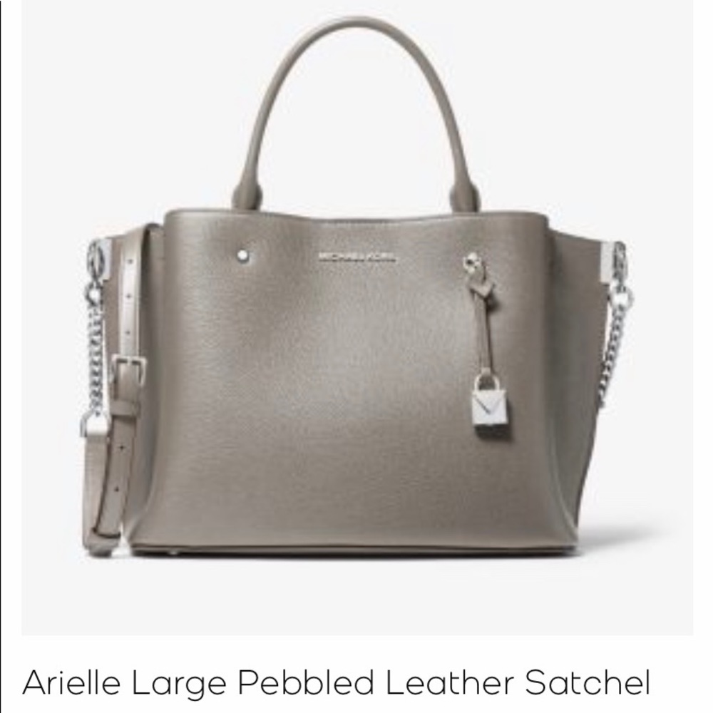 Michael Kors Arielle Large Pebbled Leather Satchel